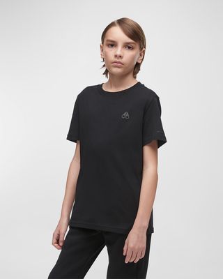 Kid's Logo-Print Cotton T-Shirt, Size XS-XL