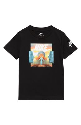 Kids' Nike Air Aura Graphic Tee in Black