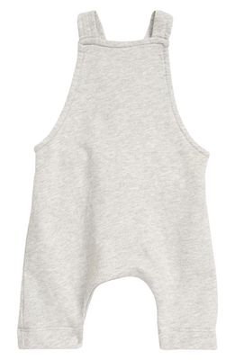 Kids' Nordstrom Grow with Me Organic Cotton Overalls in Grey Light Heather