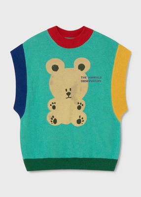 Kid's Parrot Sweater Vest, Size 2-12
