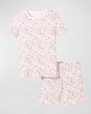 Kid's Pima Cotton Snug Fit Pajama Short Set, Size 7-14