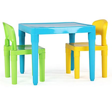 Kids Plastic Table and Two Chairs by Humble Cre w