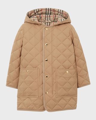 Kid's Reilly Quilted Coat, Size 3-14