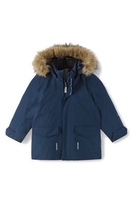 Kids' Reimatec Mukta Waterproof & Windproof Insulated Recycled Polyester Snow Jacket in Navy