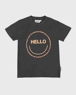 Kid's Roxo Happy Face Hello Graphic T-Shirt, Size 2-7
