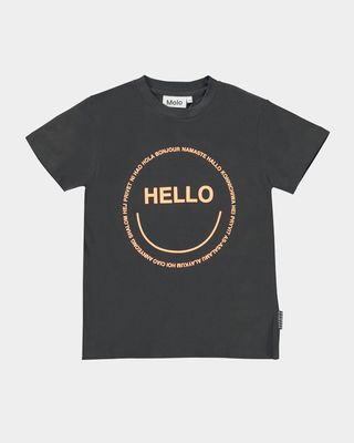 Kid's Roxo Happy Face Hello Graphic T-Shirt, Size 8-16