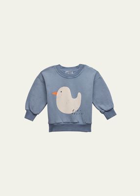 Kid's Rubber Duck Logo-Print Sweatshirt, Size 6M-24M