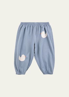 Kid's Rubber Ducky Joggers, Size 3M-24M