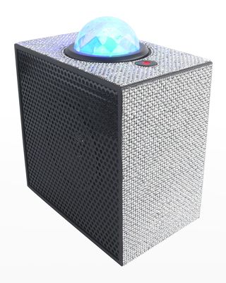 Kid's Silver Bling Speaker W/ Disco Lights