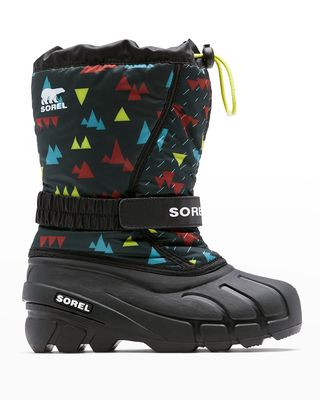 Kid's Slurry Multicolor Triangle Boots, Toddlers