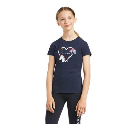 Kid's Someday T-Shirt in Navy Cotton, Size: Medium by Ariat