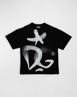 Kid's Spray Painted Logo T-Shirt, Size 8-12