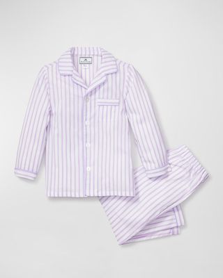 Kid's Striped Two-Piece Pajama Set, Size 2-12
