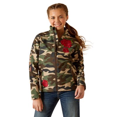 Kid's Team Softshell Rodeo Quincy Jacket in Wild West Usa