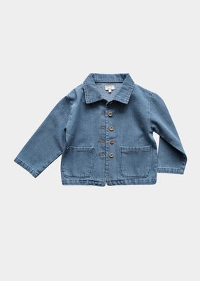 Kid's The Denim Cotton Jacket, Size 12M-10