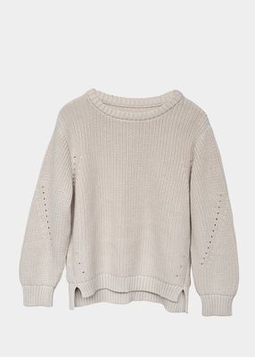Kid's The Essential Cotton Sweater, Size Newborn-10