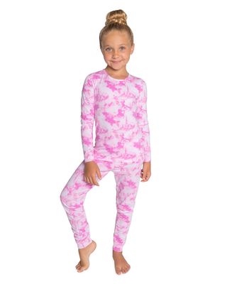 Kid's Tie-Dye 2-Piece Pajama Set, Size 12M-8