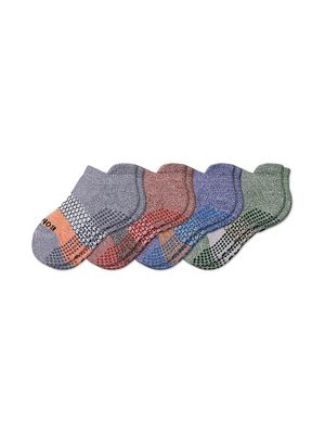 Kid's TriBlock Gripper Socks 4-Pack - Blue Violet - Blue Violet