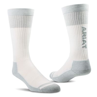 Kid's VentTEK® Over the Calf Boot Socks 2 Pair Pack in White, Size: S/M Regular by Ariat