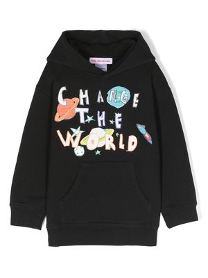 Kids Worldwide Change the World conscious hoodie - Black