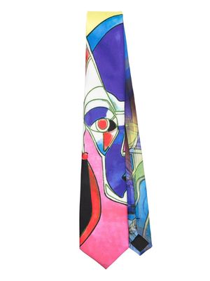 KidSuper Bauhaus print silk tie - Pink