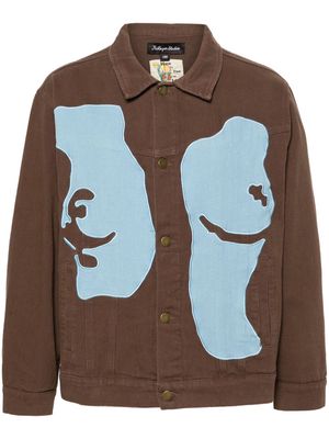 KidSuper Body denim jacket - Brown