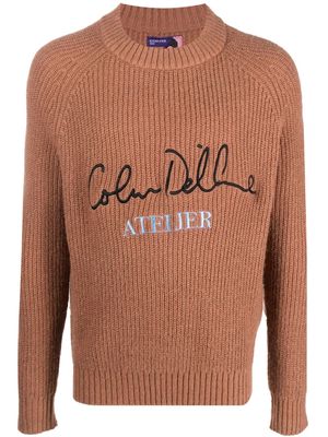 KidSuper Colm Dillane cotton-blend hoodie - Brown
