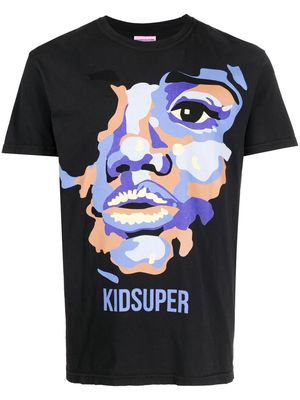 KidSuper Face graphic-print T-shirt - Black