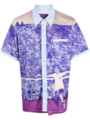 KidSuper graphic-print short-sleeved shirt - Purple