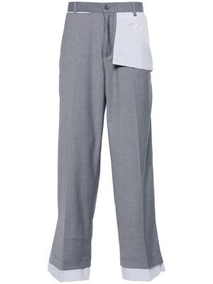 KidSuper layered-detailing trousers - Grey