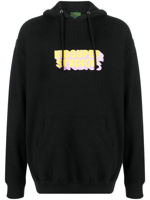 KidSuper logo-print hoodie - Black