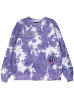 KidSuper tie-dye embroidered sweatshirt - Purple