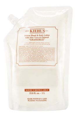 Kiehl's Since 1851 Hand & Body Lotion with Aloe Vera & Oatmeal in Grapefruit Refill