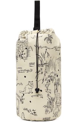 Kijun Beige Drawstring Sport Bag