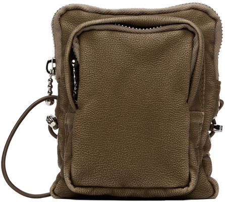 Kijun Taupe Mini Faux-Leather Bag