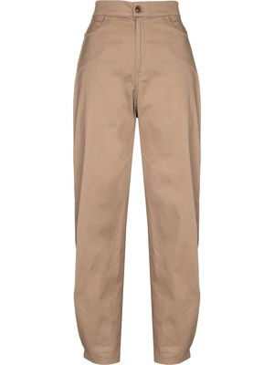 Kika Vargas Ella high-waisted tailored trousers - Brown