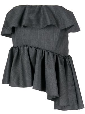 Kika Vargas Nita strapless blouse - Grey