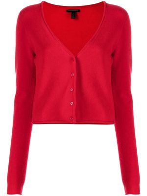 Kiki de Montparnasse cropped cashmere cardigan - Red