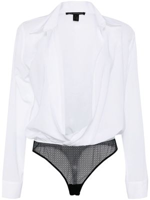 Kiki de Montparnasse crossover cotton bodysuit - White