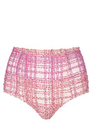 Kiki de Montparnasse Gabrielle high-waisted panty - Pink