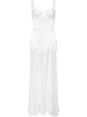 Kiki de Montparnasse Le Bang silk gown - Neutrals