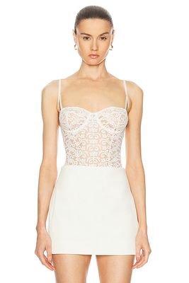 Kiki de Montparnasse Lola Bustier in Ivory