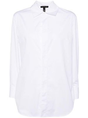 Kiki de Montparnasse spread-collar cotton shirt - White