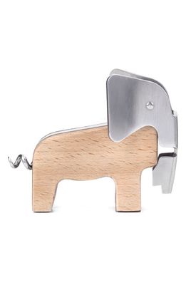 Kikkerland Design Elephant Corkscrew in Wood