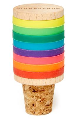 Kikkerland Design Rainbow Wine Rings/Stopper Set in Rainbow Multi