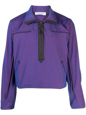 Kiko Kostadinov Agathon iridescent jersey sweatshirt - Purple