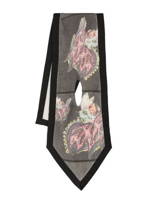 Kiko Kostadinov Angelos paisley-print scarf - Black