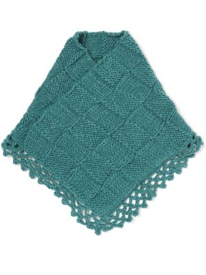 Kiko Kostadinov Aspasia crochet-knit scarf - Blue