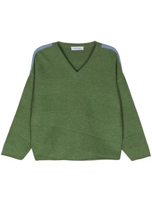 Kiko Kostadinov Delian V-neck jumper - Green