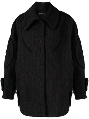 Kiko Kostadinov herringbone cotton jacket - Brown